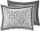 Olliix by Madison Park Silver California King Odette 8 Piece Jacquard Comforter Set-5