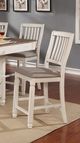 Mazin Furniture Nesbitt Antique White/Beige Counter Side Dining Chair-0