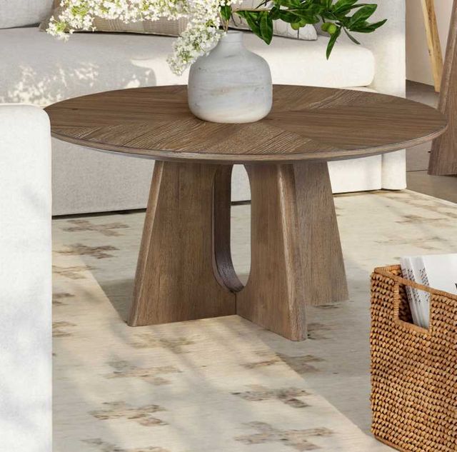 Liberty Furniture Hendrix Place Natural Round Cocktail Table-1