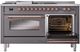 Ilve® Nostalgie II Series 60" Graphite Matte Pro Style Dual Fuel Range-2