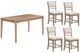Parker House® Breckenridge 5-Piece Beige/Medium Brown Dining Set-0
