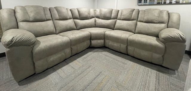 3-Piece Birch Manual Reclining Curved Sectional - OVERSTOCK-0