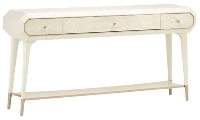 Michael Amini® La Rachelle Medium Champagne Console Table-0