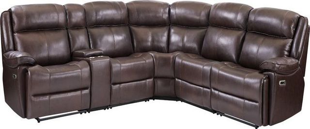 Parker House® Eclipse 6-Piece Florence Brown Power Reclining Sectional-0