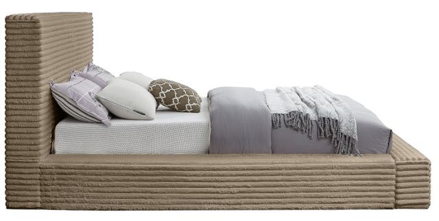 Meridian Furniture Dexter Taupe Queen Upholstered Panel Bed-2
