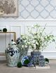 A & B Home Ren Blue/White Decorative Bowl-5
