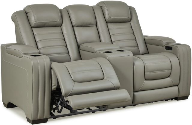 Signature Design by Ashley® Backtrack 3-Piece Gray Power Reclining Living Room Set-2