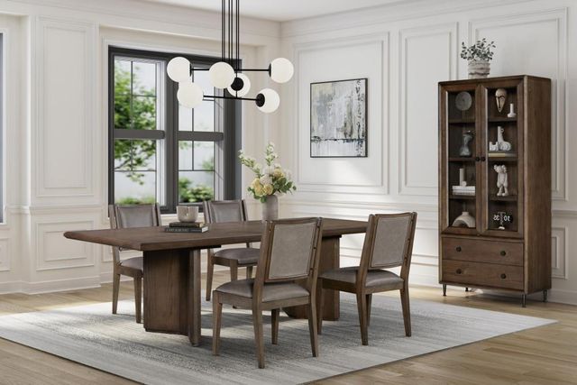 Bernards Linné Brown/Rye Dining Chair-1