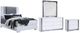 Global Furniture USA Ylime 4-Piece Smooth White Queen Panel Bedroom Set-0