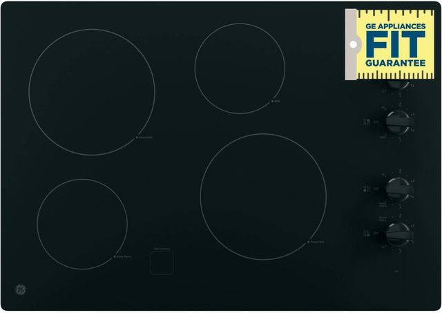 GE® 30" Black Electric Cooktop-2