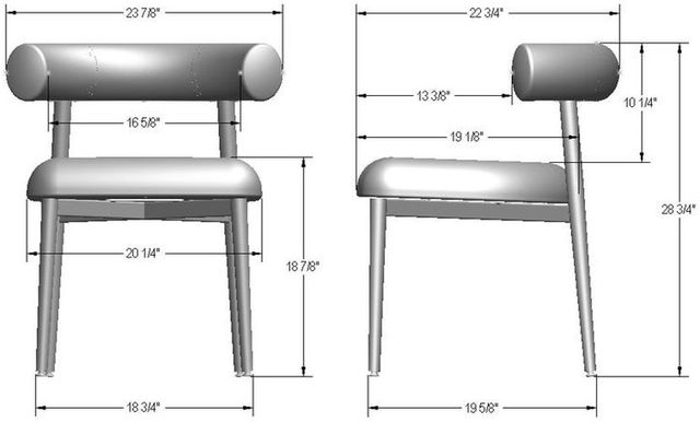 Amisco Customizable Barbara Dining Side Chair-2