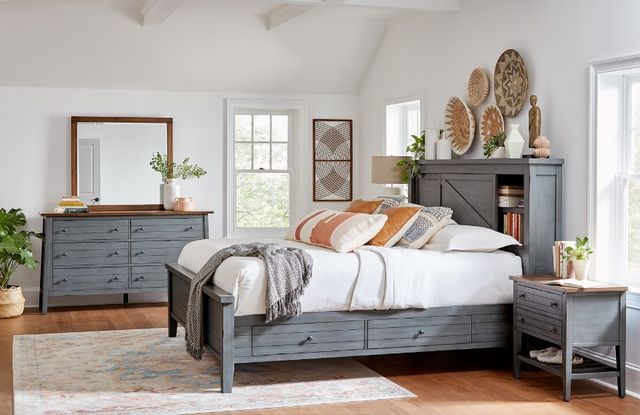 aspenhome® Pinebrook Denim Mirror-1