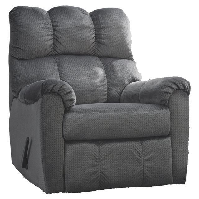 Signature Design by Ashley® Foxfield Charcoal Rocker Recliner-2