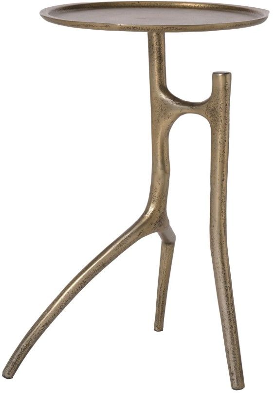 Renwil® Tosca Antique Brass Side Table-0