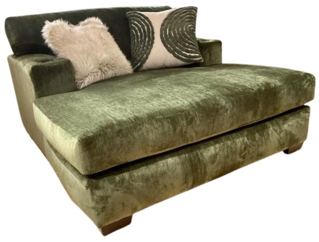 Corinthian Furniture Green Chaise Lounge-0