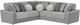 Jackson Furniture Canyon 3-Piece Gray/Platinum/Zinc Modular Sectional-0