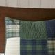 Olliix by Woolrich Mill Creek Green King/California King Oversized Cotton Quilt Set-3