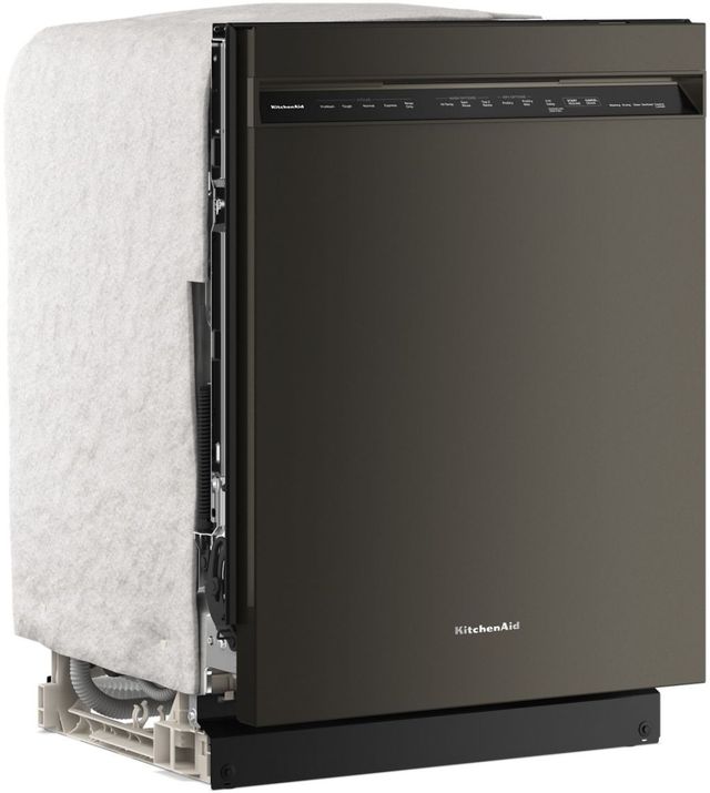 KitchenAid® 24" Black Ore Front Control Built-In Dishwasher with Third Level Jet Rack and 40+ Total Wash Jets-4