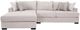 Michael Nicholas Designs Dahlia 2-Piece Coconut Parchment Left-Arm Facing Sectional with Pillows-0