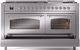 Ilve® Nostalgie II Series 60" Stainless Steel Pro Style Dual Fuel Range-4