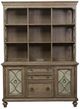 Liberty Furniture Simply Elegant Heathered Taupe Credenza and Hutch Set-2