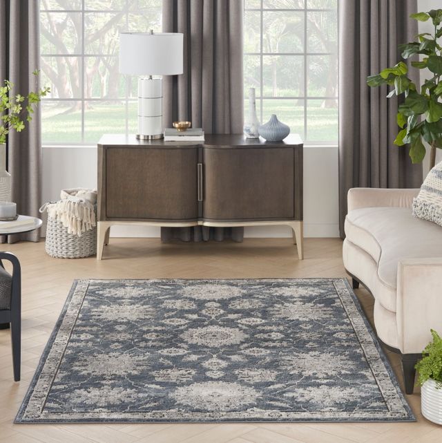 Nourison Home™ Quarry Blue Beige 5'x7' Area Rug-1