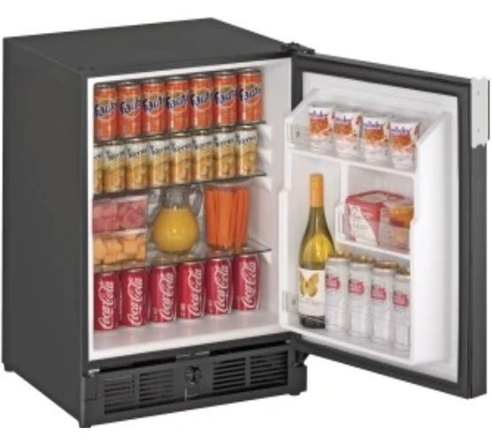 U-Line® ADA Series 21" 3.3 Cu. Ft. Black Under the Counter Refrigerator-2