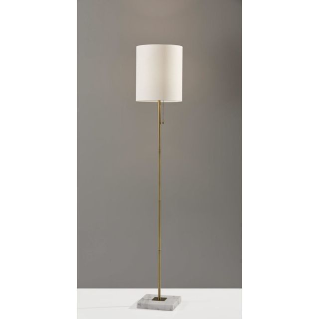 Adesso® Fiona Antique Brass Floor Lamp-1