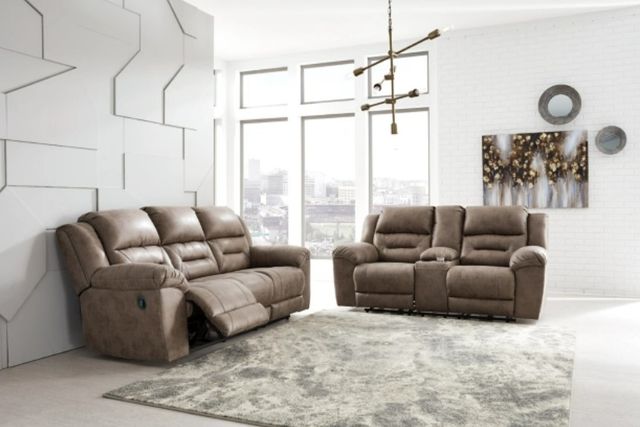 Signature Design by Ashley® Stoneland 2-Piece Fossil Living Room Set with Reclining Sofa-3