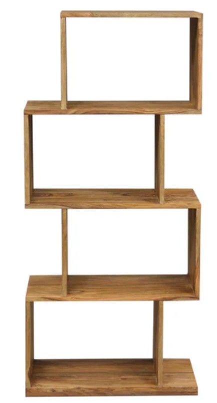 Porter International Designs Urban Natural 4-Shelves Bookcase-1