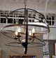 YHD Matte Black 4-Light Chandelier-1