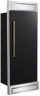 FORNO® Maderno Series Espresso 32" 13.6 Cu. Ft. Black and Antique Brass Built In Right Hinge Convertible Refrigerator/Freezer-2