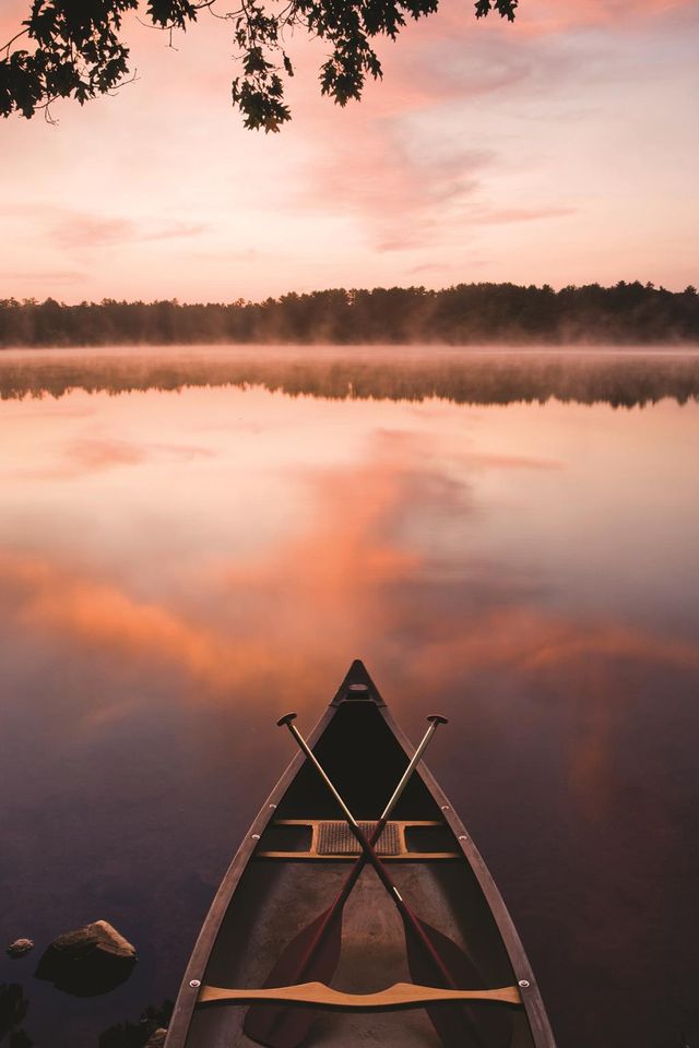 Classy Art Lake At Dawn by Katrina Craven 45 x 60 Canvas Giclee-0