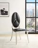 ACME Furniture Cyrene Black/Chrome Dining Side Chair-1