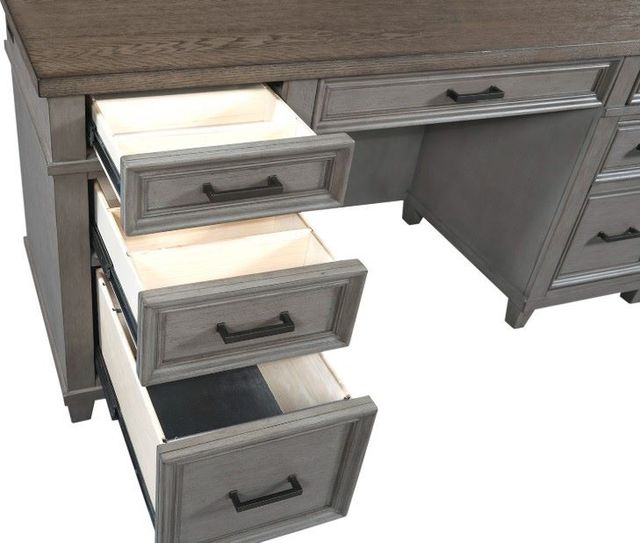 aspenhome® Caraway Aged Slate Credenza and Hutch-2