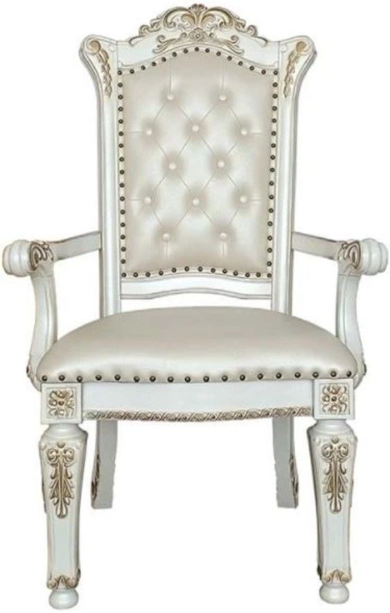 ACME Furniture Vendom Antique Pearl Dining Arm Chair-3