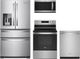 Whirlpool® 4 Piece Fingerprint Resistant Stainless Steel Kitchen Package-0