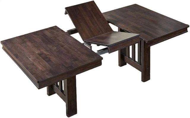 A-America® Bremerton Warm Gray Trestle Dining Table-1
