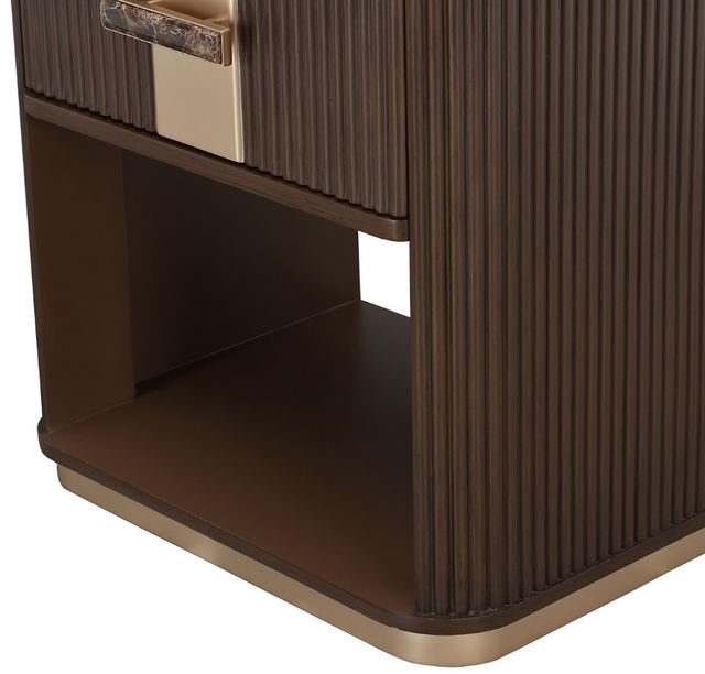 Michael Amini® West Kensington Medium Espresso Drawer Nightstand-3
