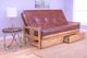 Kodiak Furniture Monterey Oregon Trail Saddle/Butternut Full Storage Futon with Mattress-1