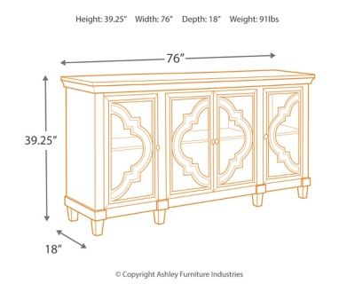 Signature Design by Ashley® Fossil Ridge Gray Accent Cabinet-2