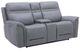 Liberty Furniture Cooper Blue Gray Power Reclining Loveseat with Console-0