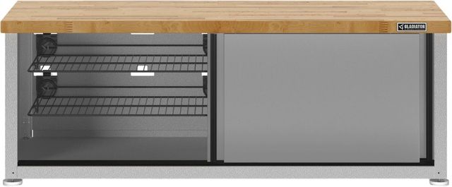 Gladiator® 54" Gray Slate Storage Shoe Bench-1