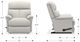 La-Z-Boy® Reed Blueberry Leather Manual Rocking Recliner-2