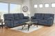 Affordable Furniture 1400 Wow Navy Manual Reclining Sofa-2