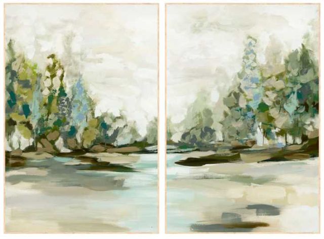 Classic Home 2-Piece Taiga Painting by Buddy Whitlock Set-0