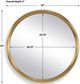 Uttermost® Atkinson Antique Brass Round Mirror-2