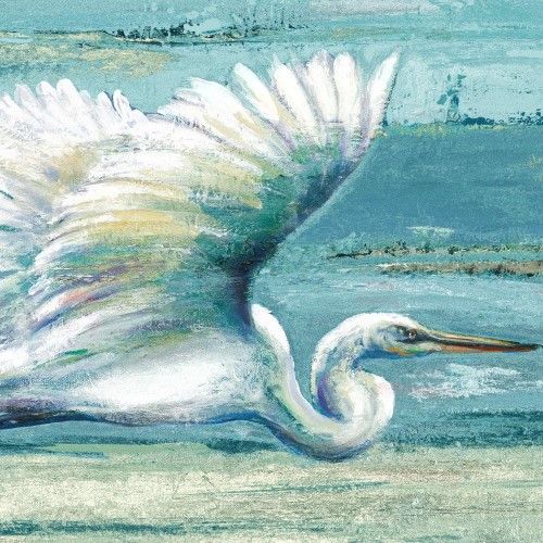 Classy Art Great Egret I by Patricia Pinto 50'' Wall Art-1