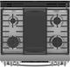 GE Profile™ 30" Fingerprint Resistant Stainless Steel Slide In Gas Range-3