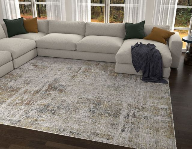 KAS Rugs Avani Ivory/Spice Lisbon 5'x8' Area Rug-4